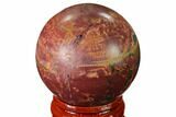 Polished Cherry Creek Jasper Sphere - China #136129-1